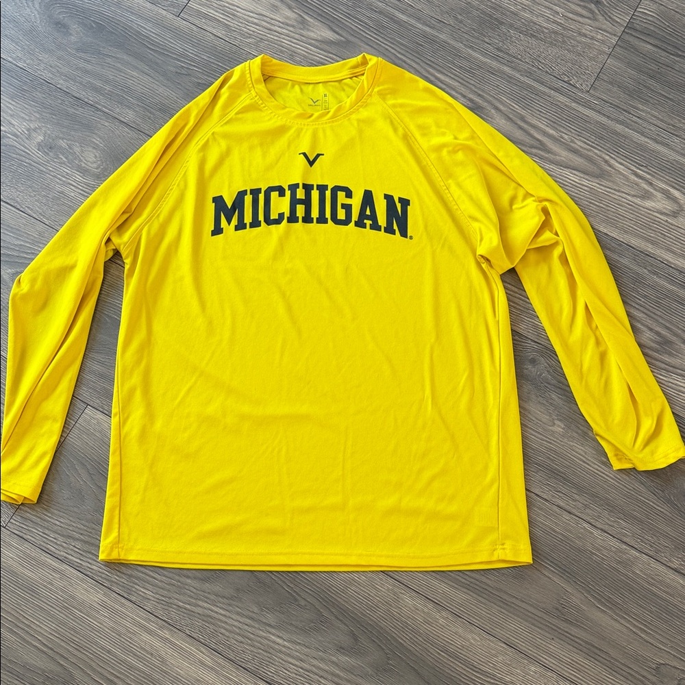 Valia Yellow Michigan Long Sleeve Tee